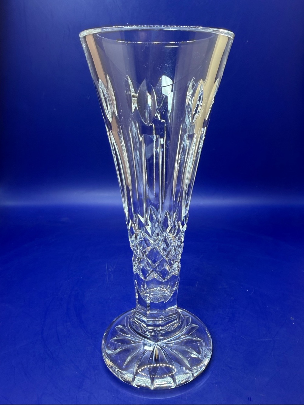 Waterford Crystal Happy Birthday Bud Vase 6 1/2" Tall